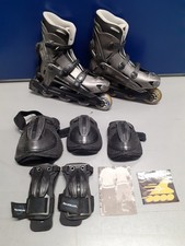 Taglia 6 Rollerblade Viablade TX7 pattini in linea Rollerblade con cuscinetti (senza ginocchio sinistro)