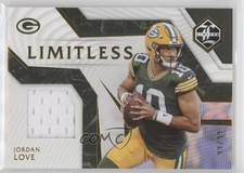 2021 Panini Limited Limitless Materials 99/99 Jordan Love #LM-JL 3pu