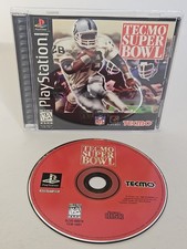 Tecmo Super Bowl Sony PlayStation 1 PS1 Black Label CIB Complete w/ Reg Card