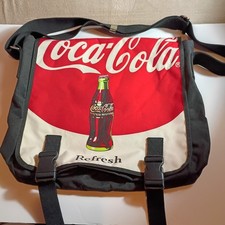 Coca-Cola Messenger Bag Refresh Bottle black red white
