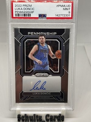 PANINI prizm DONCIC NBA ルーキー PSA9 大人気 LUKA DONCIC 2022 PANINI PRIZM PENMANSHIP Signatures ON CARD AUTO