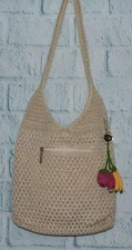NOS NWT THE SAK SOUTH BAY Hobo Bag Purse Crochet Knit Strap Shoulder Fruit Charm