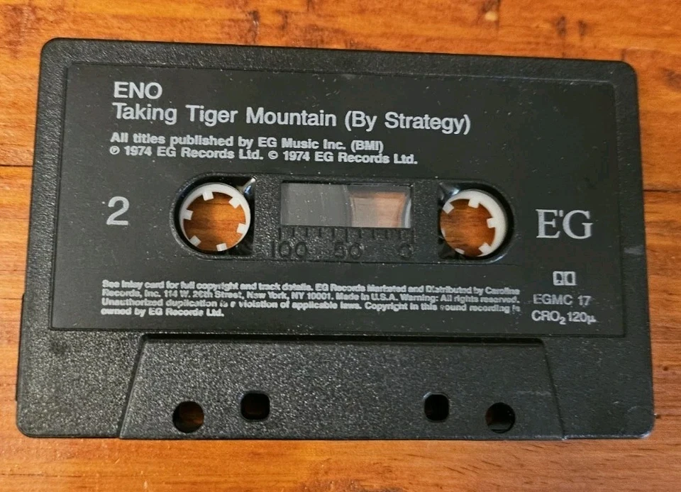 Brian Eno Taking Tiger Mountain ( By Strategy) 1974! Cassette Tape - Image 4 of 4