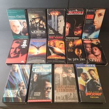 VHS Lot 14 Movies Bruce Willis Sean Connery Die Hard New Last Man Standing VTG