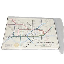 Vintage 1978 London Underground Station Map Framed 35x24