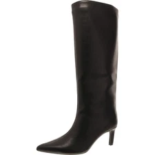 On 34th Womens Rachelle Faux Leather Pointed Toe Knee-High Boots Shoes BHFO 7286