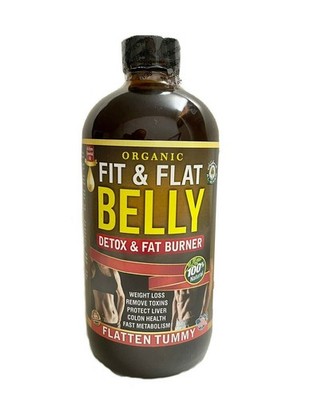 Organic Fit & Flat Belly Detox, Fat Burner, Best Weight Loss By Al-Riyan ,16 oz
