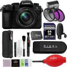 Panasonic Lumix G95 Mirrorless Camera w/ 12-60mm Lens & Extra Accessories Kit