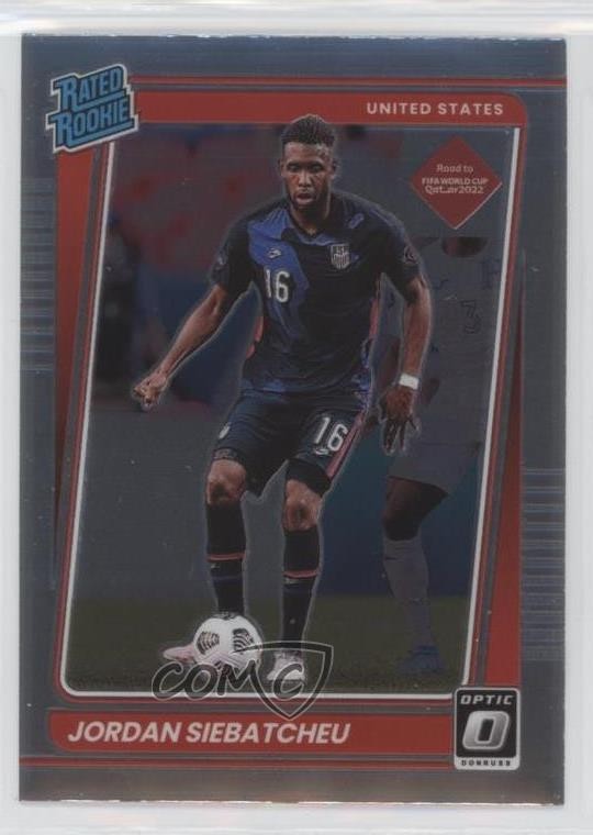 2021 Panini Donruss Road to Qatar Rated Rookie Optic Jordan Siebatcheu #194 7l6