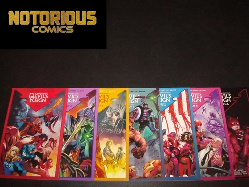 Devil's Reign 1-6 Omega Complete Comic Lot Set Daredevil Zdarsky Marvel