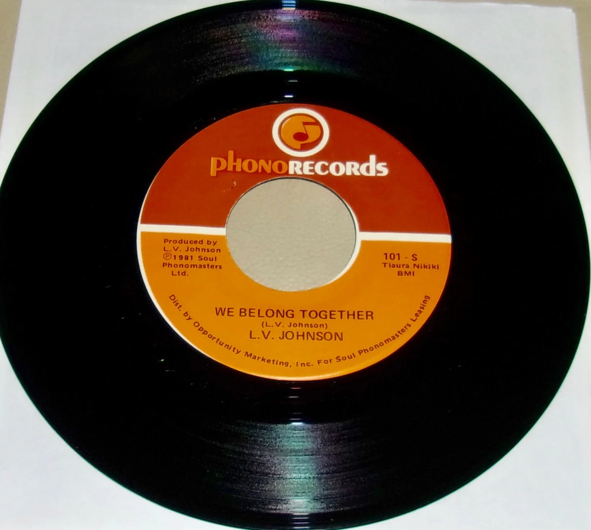 L.V. JOHNSON: We Belong Together (Vinyl 7