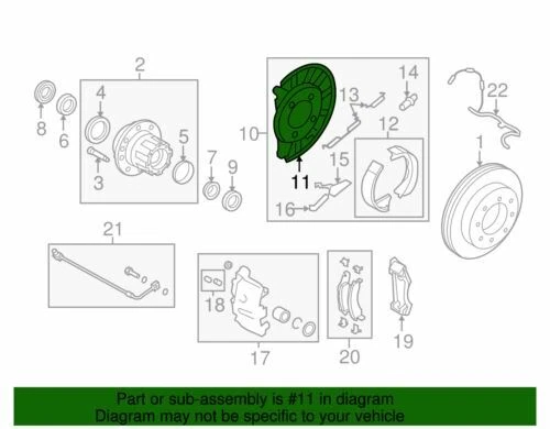 OEM NEW 2008-2019 Ford E150 E250 E350 Super Duty Base Backing Plate 8C2Z-2390-B - Image 2 of 2