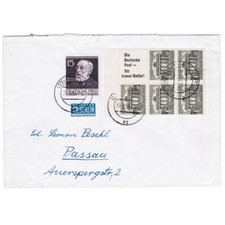 Heftchenblatt 10 auf portogerechtem Brief