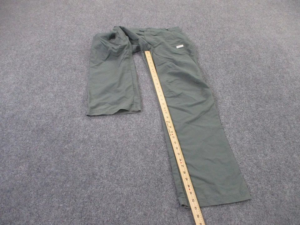 Pantalones Adidas Vintage Adulto 32 X 33 Verde Nylon Exterior Senderismo Logo Años 90 Y2K Foto 3 de 4