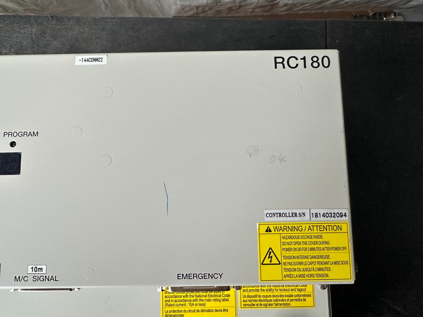EPSON RC180 ROBOT CONTROLLER ONLY 2 LEFT