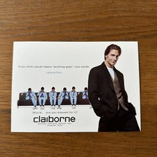 CLAIBORNE Leisure Suit Ad Campaign 1996 Male Model MICHAEL BERGIN Postcard 4x6