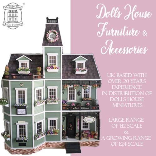 Casa de Muñecas Negro Victoriano Barandillas Paquete De 6 Valla Piezas Miniatura - Imagen 3 de 8