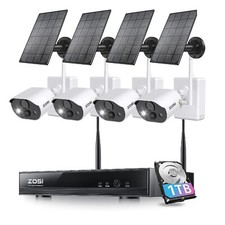 ZOSI 8CH 3MP Wireless Solar Battery Security ...