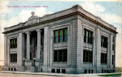 Public Library, Canton, Ohio, Willow Boyce, Mansfield, Lowry, Bea. Postcard