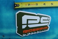 RS Rossignal Snowboards Green Orange 3D Logo Rare Vintage SNOWBOARDING STICKER