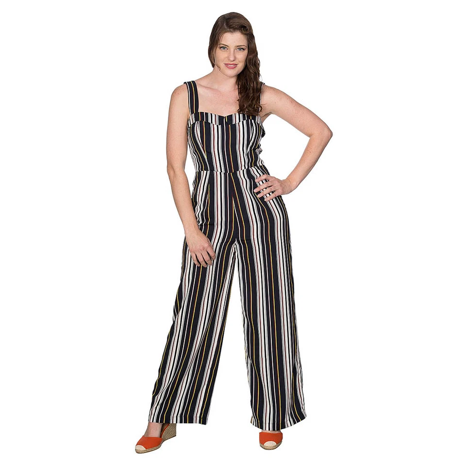 Banned Retro Rockabilly Vintage Jumpsuit Playsuit Stripe Play Gestreift 60s 70s - Bild 1 von 4