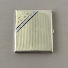 Vintage 900 Silver 4093Ls Bulgarian Cigarette Case;W085