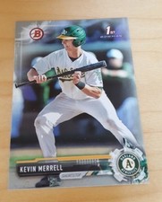 2017 Bowman Draft Kevin Merrell Silver Paper Parallel #462/499 A's
