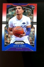 2019 Panini RED WHITE & BLUE Prizm #295 Justin James Kings RC Rookie Card Qty