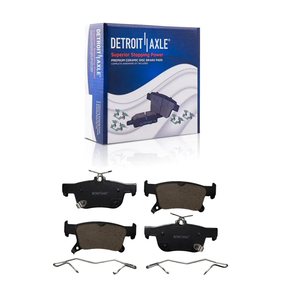 Pastilhas de freio de disco traseiras AWD rotores de freio de cerâmica para 2016 2017 2018 Buick Envision - Imagem 4 de 4