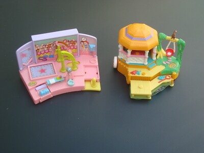 Polly Pocket Bluebird Canoe Fun Action Park 1998 + Gymnastik Turnfest 1999