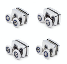 Pack of 4  (2x Top and 2 x Bottom) Shower Door Roller/Runner 23mm dia wheels F23