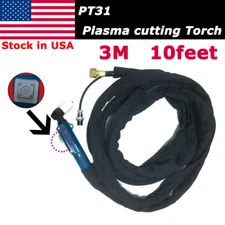 30/40A PT-31 LG-40 Air Plasma Cutter Cutting Torch Gun 3Metric 10 Feet Complete