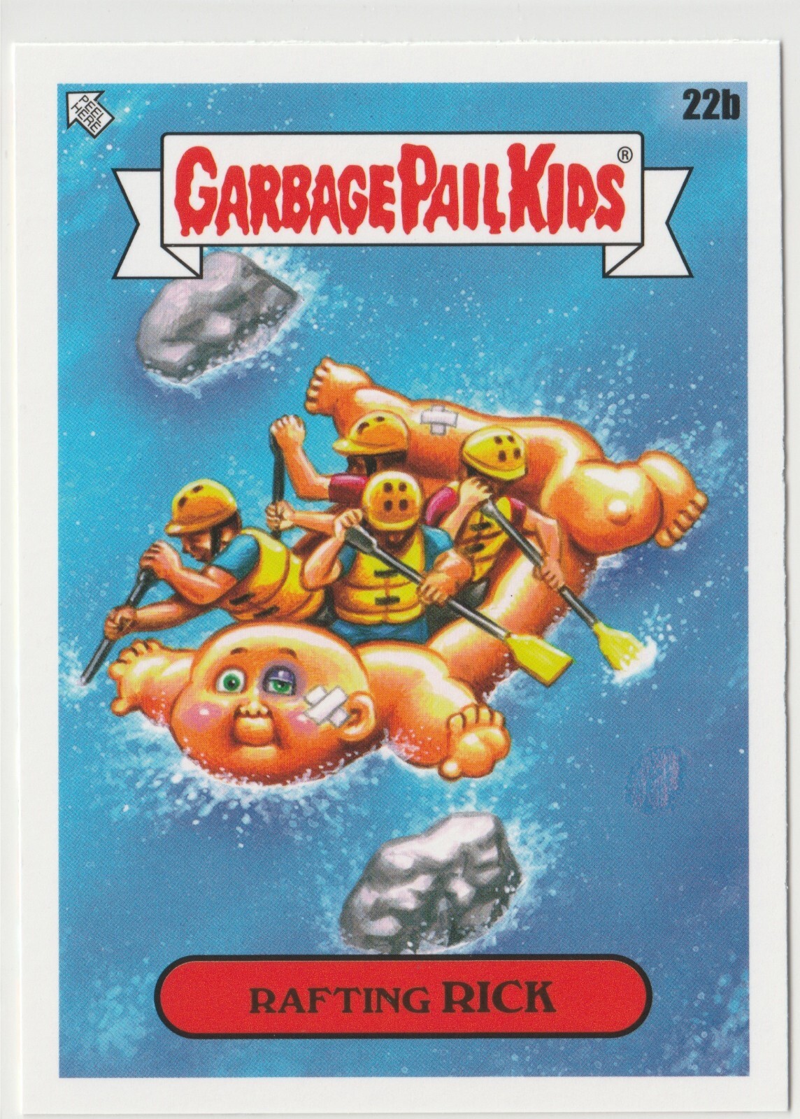Garbage Pail Kids GPK 2021 Rafting Rick #22b Go On Vacation Card