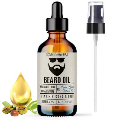 Beard Oil - 4oz | Nourishing & Softening Oil for Beard Growth & Care