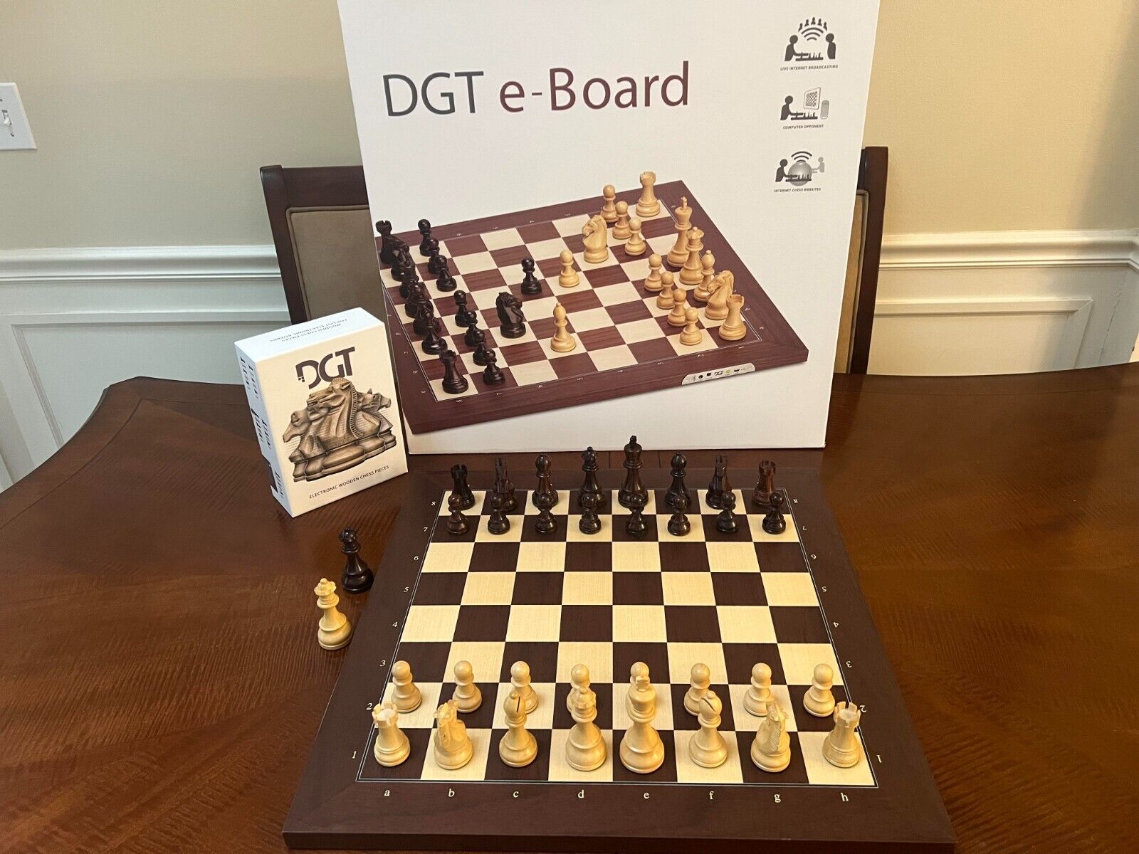 DGT board on chess.com 