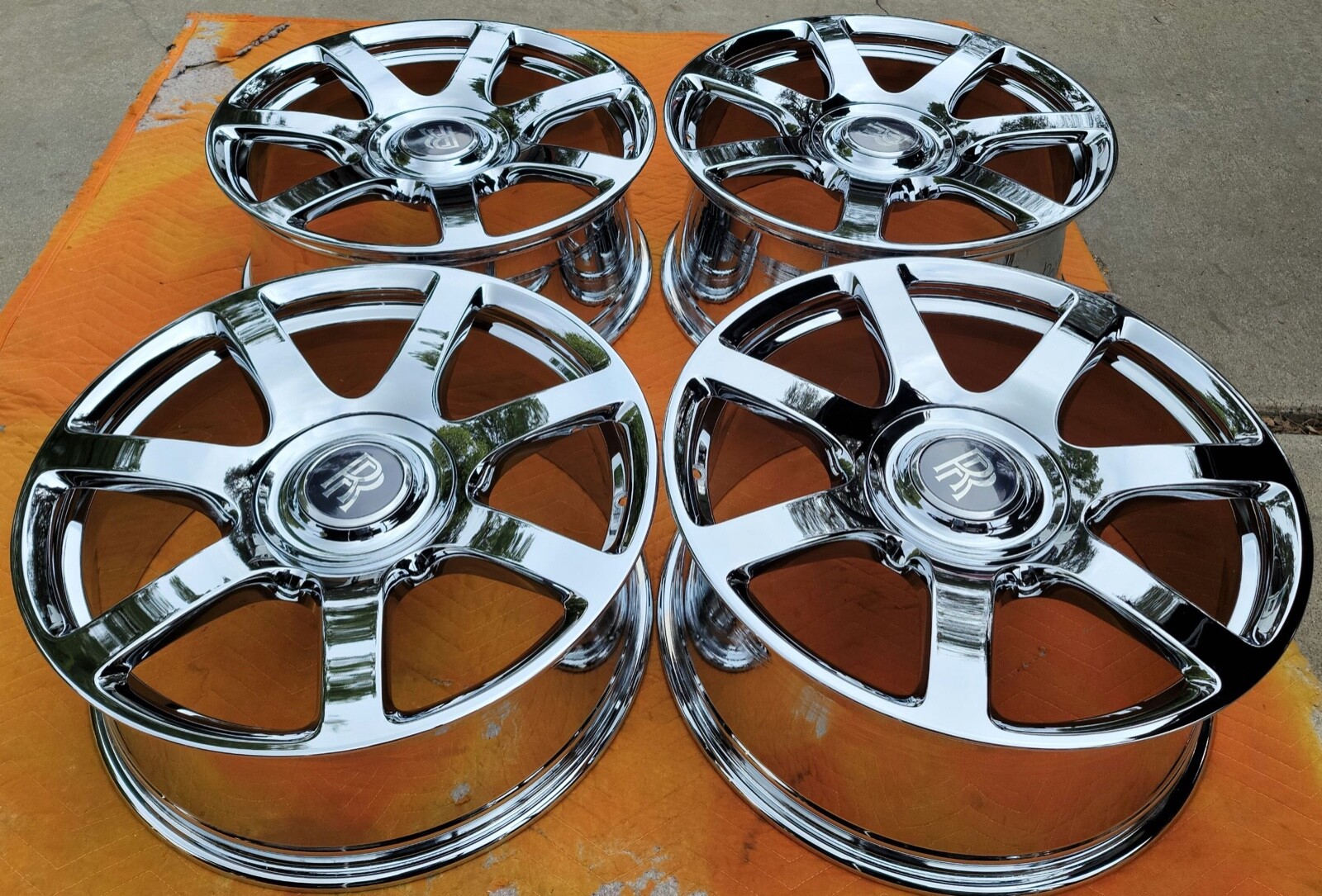 21" ROLLS ROYCE PHANTOM GHOST WRAITH DAWN NEW CHROMED FACTORY FORGED WHEELS RIMS
