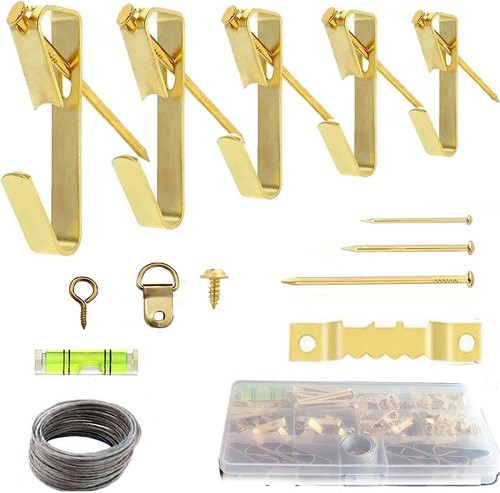 Picture Hanging Kit 234pcs, 100lb/50lb/30lb/20lb/10lb Picture Hangers, Heavy Dut - Picture 1 of 7