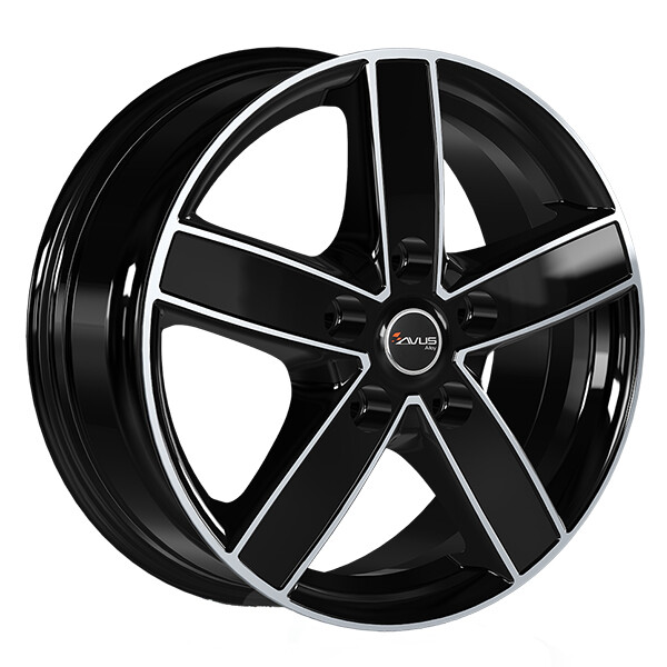 ALLOY WHEEL AVUS AC-V51 FOR FIAT SCUDO N1 7X17 5X108 BLACK POLISHED 9LV