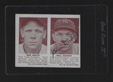 Bill Dickey Signed Auto 1941 Double Play #66 Baseball Card Autograph