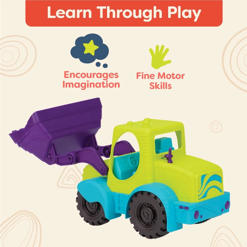 B. toys Großer Bagger 32 cm – Spielzeug für Sandkasten Strand Spielplatz und ... - Bild 3 von 4