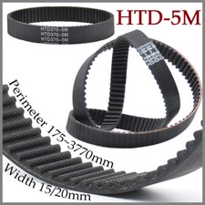 HTD-5M Synchronous Timing Belt Closed Loop Pitch 5mm Width 15mm/20mm For Pulley