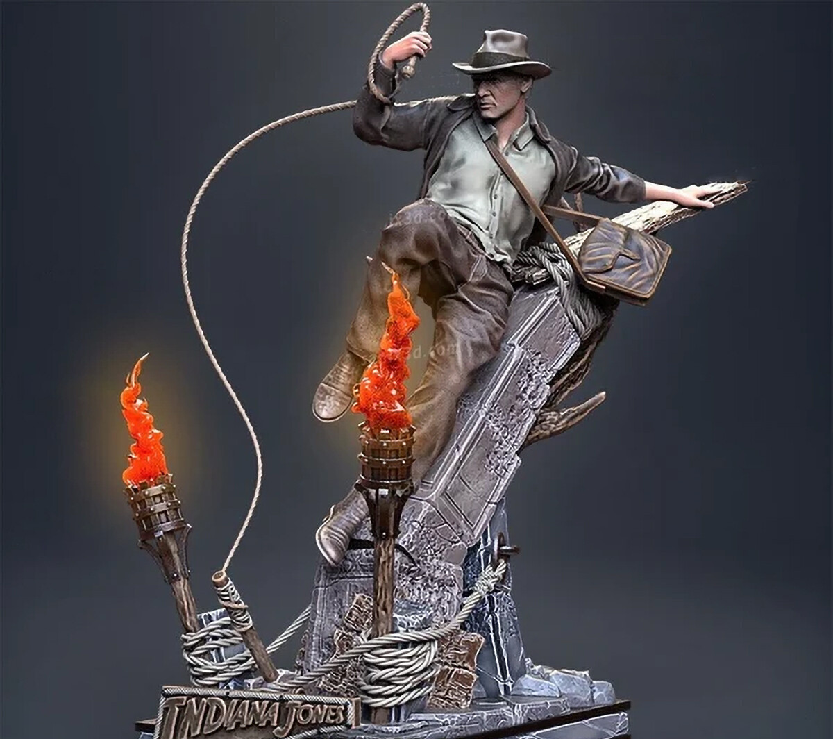 彫刻・オブジェ Indy Indiana Jones statue figure STL file for 3d printing | eBay
