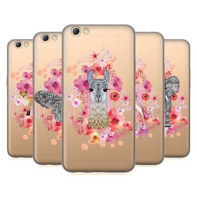 OFFIZIELLE MONIKA STRIGEL TIERE UND BLUMEN 2 SOFT GEL HANDYHÜLLE FÜR OPPO HANDYS