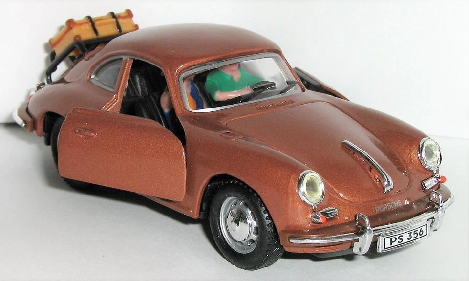 1/43 = HONGWELL = CARARAMA / PPORSCHE 356B COUPE / открытая дверь = резиновая шина автомобиля - Изображение 3 из 4