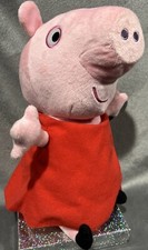 Peppa the Pig Plush Stuffed Animal 12  Doll Toy TALKING Hug N and Oink TV Show