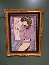 QUADRO DIPINTO OLIO A SPATOLA ANNI 70