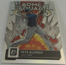 2022 Donruss Optic Baseball Pete Alonso New York Mets Bomb Squad Silver Prizm