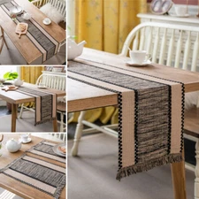 Modern Table Runner Placemat Tassel Dining Kitchen Table Cloth Cover Home Decor