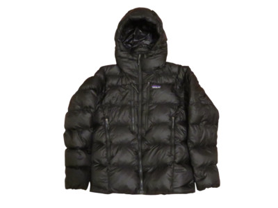 NEW Patagonia Men's Fitz Roy Down Hoody Jacket 800 FILL Black XS