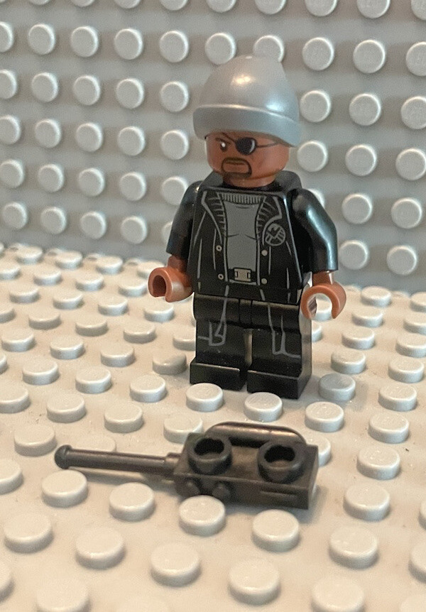 LEGO Marvel Super Heroes Avengers sh758 Nick Fury Gray Beanie Good